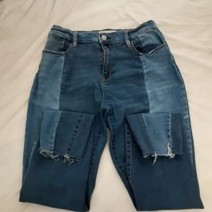 High rise ankle jeggings